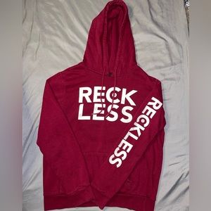 Young & Reckless red hoodie size medium